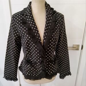 Anne Carson Polka-dot Jacket Size M